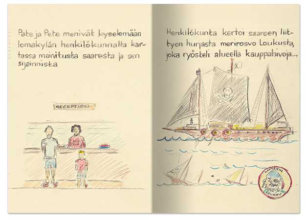 Aarresaari-kirjan aukeama Aarresaari-kirjan aukeama