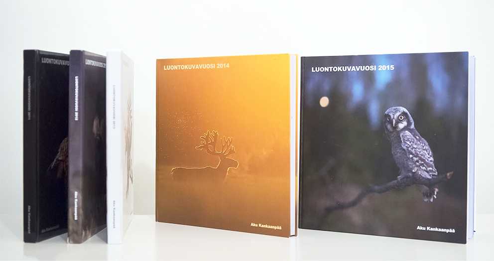 Aku Kankaanpää on tehnyt 7 kuvakirjaa luontokuvistaan Aku Kankaanpää on tehnyt 7 kuvakirjaa luontokuvistaan